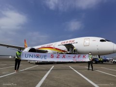 海南航空深圳-纽约、深圳-洛杉矶“客改货”包机航班再次起航