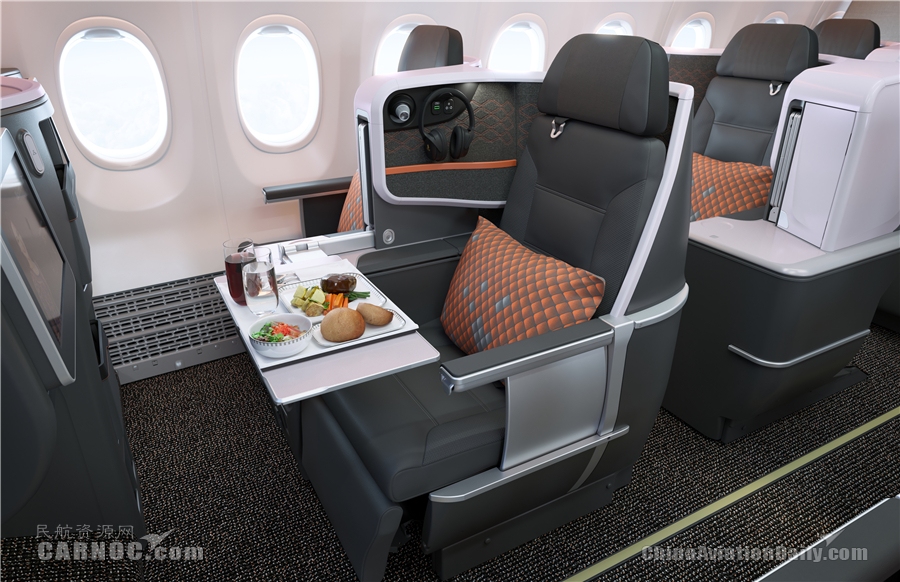 新加坡航空波音737-8商务舱餐食