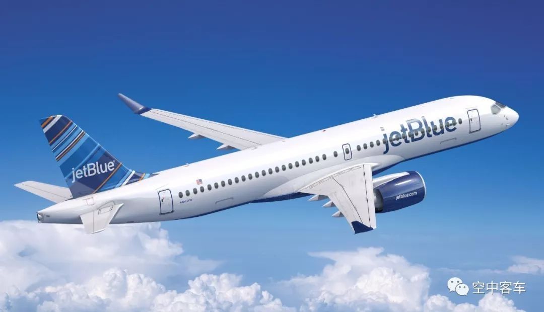 捷蓝航空A220-300效果图